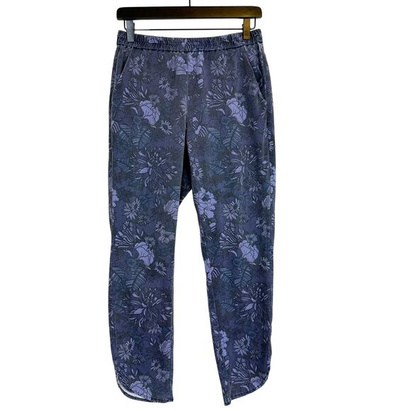 Marine Layer Pants - Marine Layer Womens Allison Pant Blue Floral High Rise - S